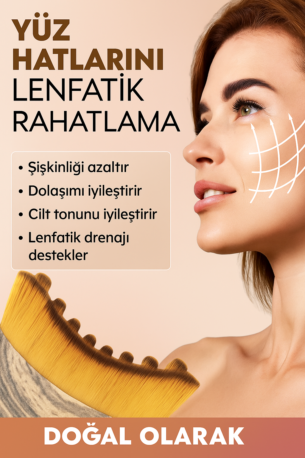 Marellian Lenfatik Kontur Yüz Fırçası